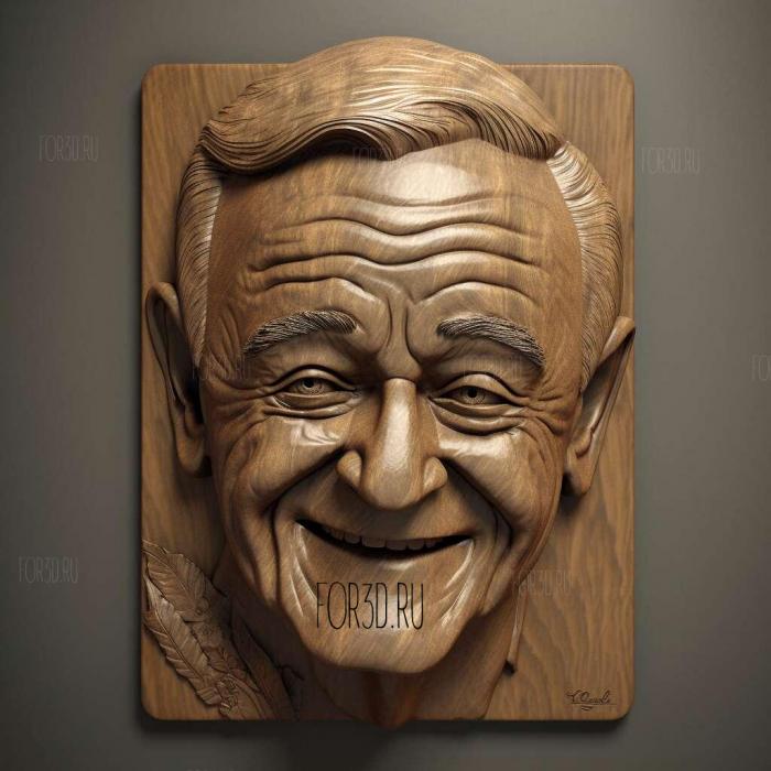 Jack Lemmon 3 stl model for CNC